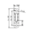 KNAPP Rögzítő vasalat Z4032 MODULAR 32mm egyirányú