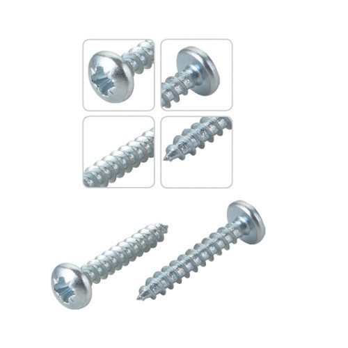Rögzítő csavar "D" fejű 5x40mm PZ2 200db/doboz cink fehér