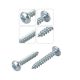 Rögzítő csavar "D" fejű 5x40mm PZ2 200db/doboz cink fehér