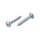 Rögzítő csavar "D" fejű 5x40mm PZ2 200db/doboz cink fehér
