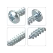 Rögzítő csavar "D" fejű 5x30mm PZ2 1000db/doboz cink fehér