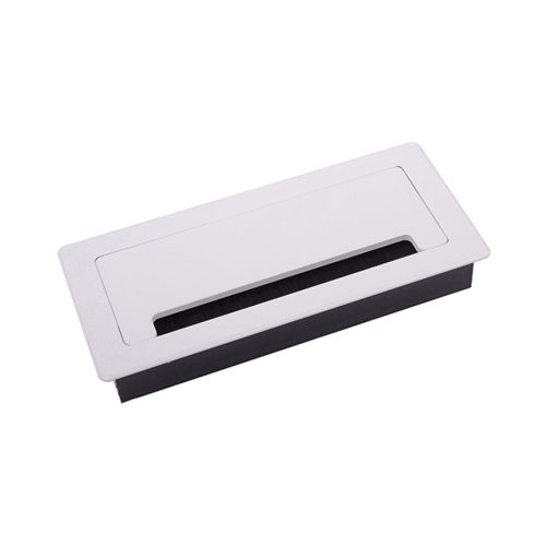 Kábelkivezető Fém 200x90x23mm Fehér Strong