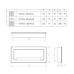 Kábelkivezető Fém 240x100x29mm Fehér Strong