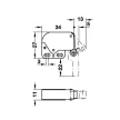 Mechanikus Tip-On Mini Latch rugós/görgős csappantyú Hafele