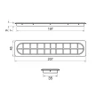 Kábelkivezető ART914 Hasított 207x9x45mm Antracit