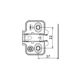 Pántalátét FDS C82 Klippes - Excenteres - H=0 mm csavarral Nikkel