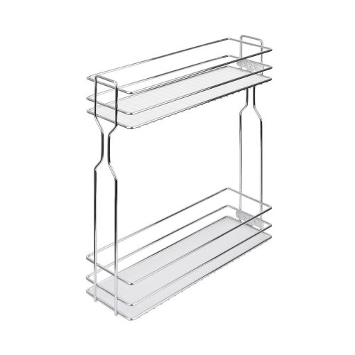 StrongWire oldalsó fémrács 200mm, fióksín nélkül! Króm/fehér