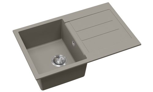 EVIDO Cubo 45S gránit mosogató, 780x500mm Platina