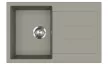 EVIDO Cubo 45S gránit mosogató, 780x500mm Platina