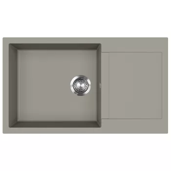   EVIDO Cubo XL 6S compact gránit mosogató, 860x500mm Platina