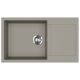 EVIDO Cubo XL 6S compact gránit mosogató, 860x500mm Platina