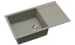 EVIDO Cubo XL 6S compact gránit mosogató, 860x500mm Platina