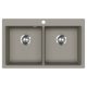 EVIDO Quadro 9 gránit mosogató, 860x510mm, Platina
