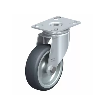   Blickle görgő forgóvillás LKPA-TPA 126G gumi/polipropilén 120kg