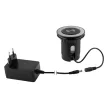 Konnektor-rejtett elosztó StrongPower PowerUp 1x USB A/C töltő + vez. nélk. Töltő 10W, Inox