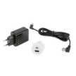 Konnektor-rejtett elosztó StrongPower USB töltő 2x USB A/C - 35mm Fehér
