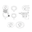 Konnektor-rejtett elosztó VersaTag 1x230V-1xUSB-A Töltő Fekete