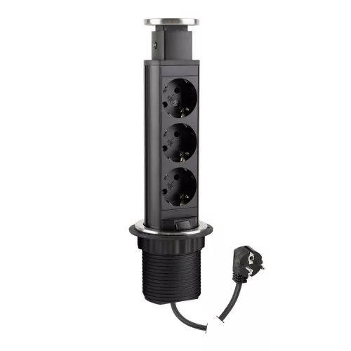Konnektor-rejtett elosztó StrongPower 3x230V Inox