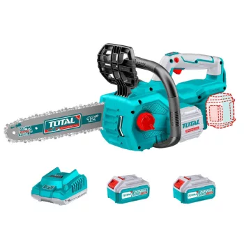   TOTAL Láncfűrész 300mm - 2x4,0Ah - 7,9m/s - 20V/P20S +töltő