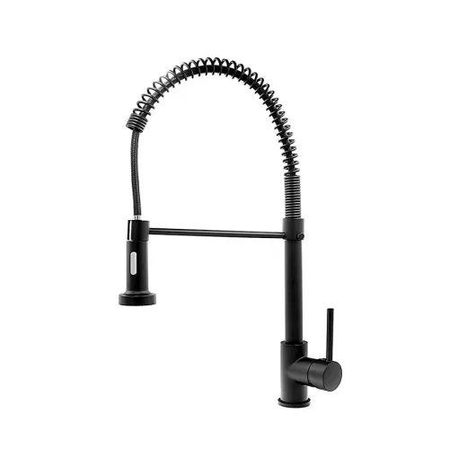 Gamma Spiral Mosogató Csaptelep - Rugalmas, Matt Fekete