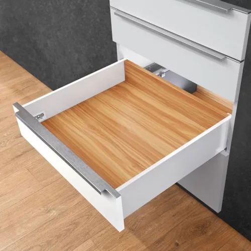 Fiókcsúszó FDS-PRO 18 HD B duplafalú fiókoldal 450mm Fehér 60kg Fém