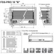 Fiókcsúszó FDS-PRO 18 HD B duplafalú fiókoldal 450mm Fehér 60kg Fém