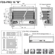 Fiókcsúszó FDS-PRO 18 HD B duplafalú fiókoldal 550mm Fehér 60kg Fém