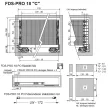 Fiókcsúszó FDS-PRO 18 HD C duplafalú fiókoldal 550mm Fehér 60kg Fém