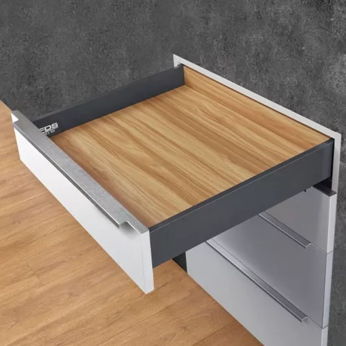 Fiókcsúszó FDS-PRO 18 HD A duplafalú fiókoldal 450mm Antracit 60kg Fém