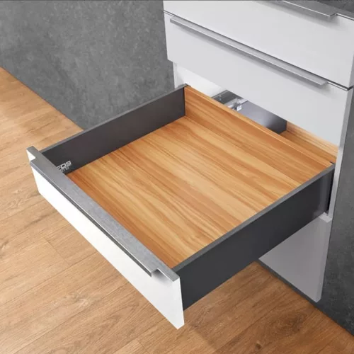 Fiókcsúszó FDS-PRO 18 HD B duplafalú fiókoldal 450mm Antracit 60kg Fém