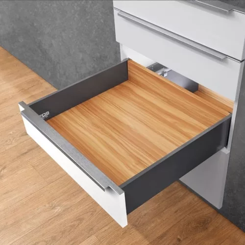 Fiókcsúszó FDS-PRO 18 HD B duplafalú fiókoldal 550mm Antracit 60kg Fém