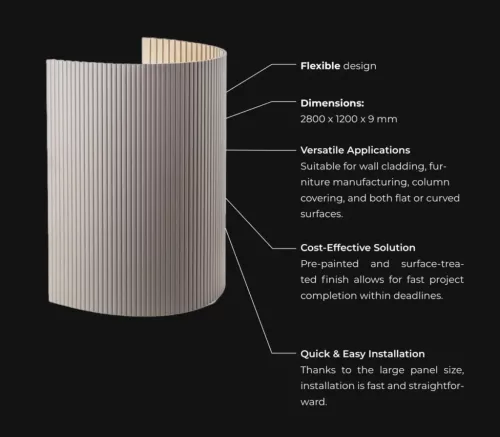 JP DECOR 3D FLEXPANEL WARM CAPPUCINO 2800x1200x9mm