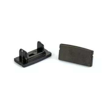 LED aluminium profil végzáró (41010hez) - 2 db - fekete
