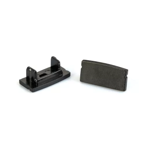 LED aluminium profil végzáró (41010hez) - 2 db - fekete