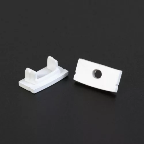 LED aluminium profil végzáró (41010hez) - 2 db - fehér