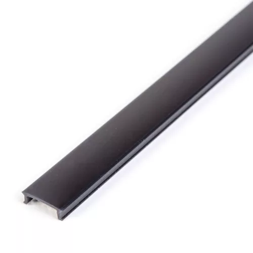 LED alumínium profil takaró búra fekete 2000mm (41010hez)