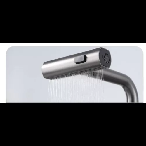 Gamma Rotary Mosogató Csaptelep - Kihúzható, 3 Funkciós Zuhanyfejjel, Matt Fekete