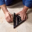 Derékszögű vonalzó és szögmérő -18,5 cm -fém