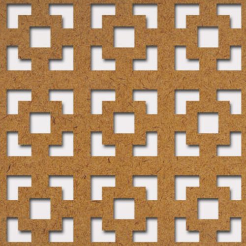 Grezzo natúr Hdf Damasco perforációval 1520x605x3mm