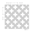 Grezzo natúr Hdf Gotico perforációval 1520x605x3mm