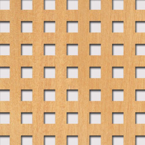 Legno furnérozott Hdf-Quadro 10-20 perforációval Anegré 1520x610x4mm
