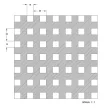 Legno furnérozott Hdf-Quadro 10-20 perforációval Anegré 1520x610x4mm