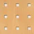 Legno furnérozott Hdf-Quadro 11-45 perforációval Anegré 1520x610x4mm