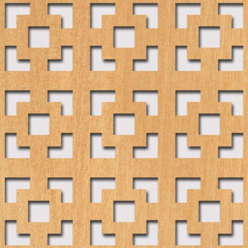 Legno furnérozott Hdf-Damasco perforációval Anegré 1520x610x4mm