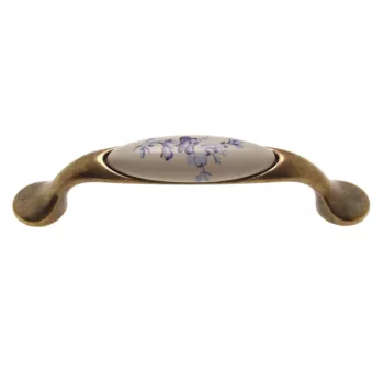 Fogantyú M10.01.25.04 96 Antikolt Bronz-Kék virág