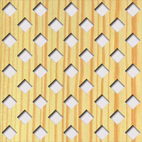 Legno furnérozott Hdf-Franz perforációval Fenyő 1520x610x4mm