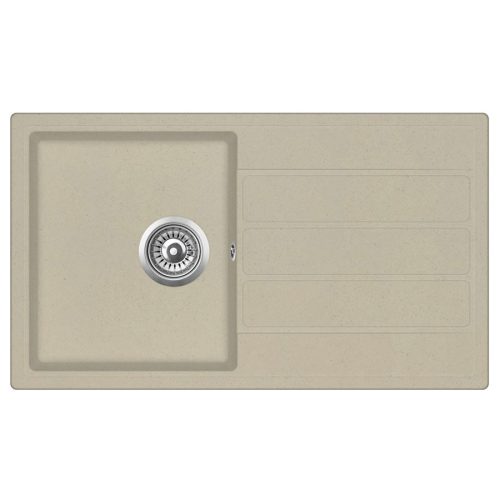 EVIDO EASY 45S gránit mosogató 760x440 bézs, lefolyógarnitúrával