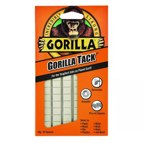 Gorilla Tack Gyurmaragasztó Kockák Újrahasználható 84db/csomag