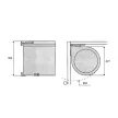 Hulladékgyűjtő ART 270 13L 277x340mm műanyag Metálszürke