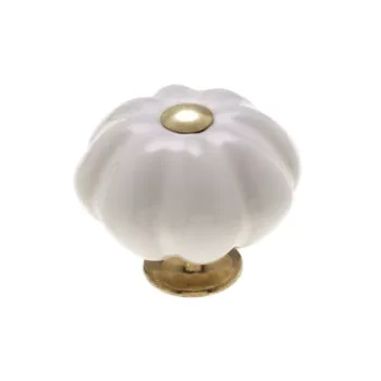 Fogantyú P10.00.00.06 Fehér-Réz Porcelán-Fém